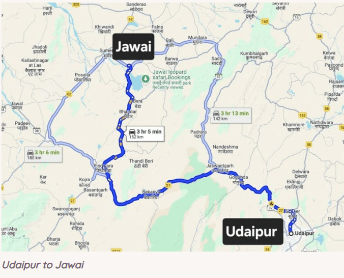 Udaipur to Jawai